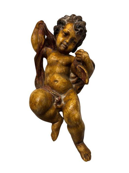 Beeldje - Puti’s verguld gips (2) - Gips, Antiek en Kunst, Antiek | Boeken en Manuscripten