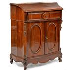 Schrijftafel - Mahonie - Klein kastje met klapdeksel, Antiek en Kunst