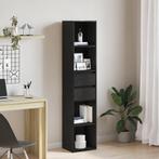 vidaXL Boekenkast Modulair Zwart Eik 36x30x171 cm Bewerkt, Huis en Inrichting, Verzenden, Nieuw