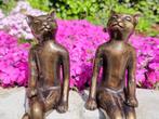Beeldje - Dreaming cats - Brons, Antiek en Kunst
