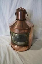 Navigation lamp - Glas, Koper, Messing, Antiek en Kunst