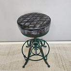 Tabouret - Réglable en hauteur - Cuir, Fer