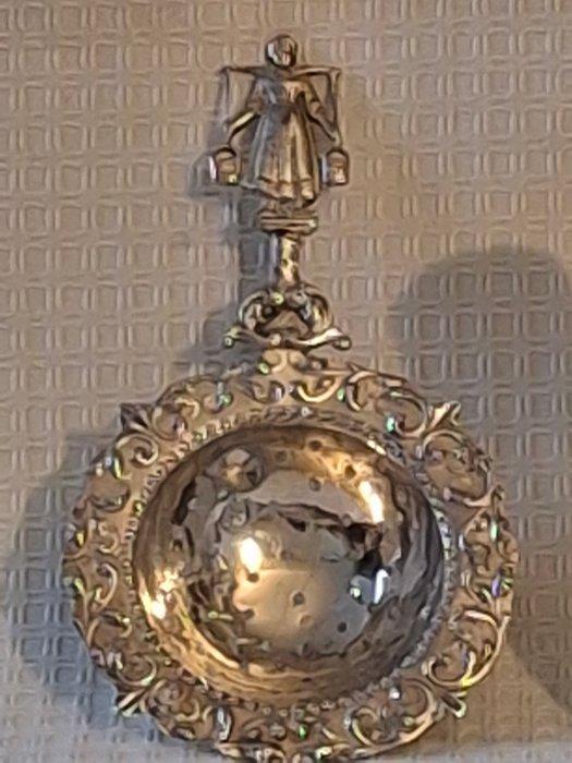 Filtre à thé (2) - Tamis à thé hollandais ancien en, Antiek en Kunst, Antiek | Zilver en Goud