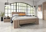 Monaco bed 160 x 200 cm - Truffel eiken | Meubella.nl, Maison & Meubles, Chambre à coucher | Lits, Verzenden