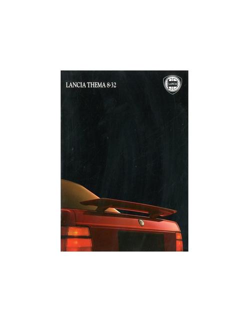 1987 LANCIA THEMA 8.32 BROCHURE ENGELS, Boeken, Auto's | Folders en Tijdschriften, Ophalen of Verzenden