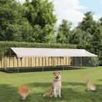 vidaXL Hondenkennel voor buiten met dak 600x300x150 cm, Verzenden, Nieuw