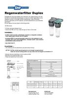 Regenwaterfilter voorfilter SYR duplex 3/4 aansluiting, Verzenden