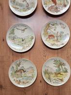 Gien - Bord (12) - Lot de 12 assiettes murales anciennes
