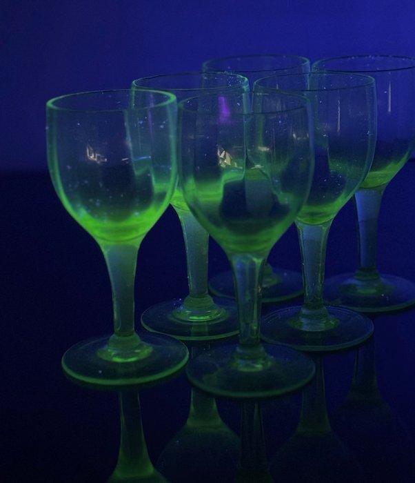 Drankservies (6) - Glas - Glazen en Ouraline, Antiek en Kunst, Antiek | Meubels | Tafels