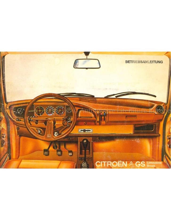 1978 CITROEN GS INSTRUCTIEBOEKJE DUITS, Autos : Divers, Modes d'emploi & Notices d'utilisation