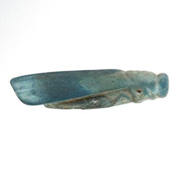 Égypte ancienne Faience Amulette de sauterelle