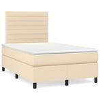 vidaXL Sommier à lattes de lit avec matelas crème, Maison & Meubles, Verzenden, Neuf