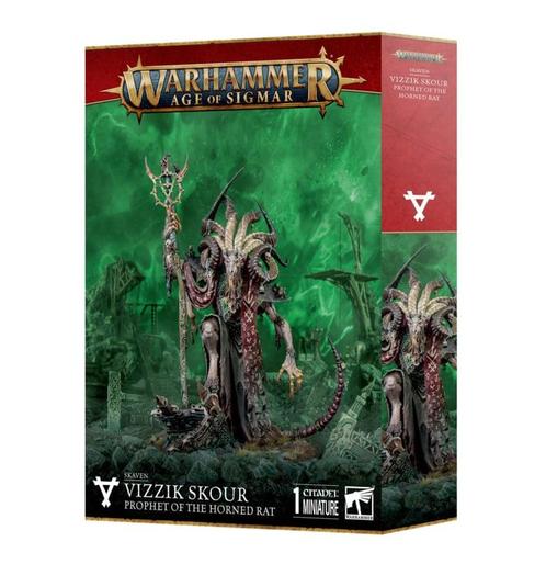 Vizzik Skour Prophet of the horned rat (Warhammer nieuw), Hobby en Vrije tijd, Wargaming, Ophalen of Verzenden