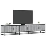 vidaXL Meuble TV sonoma gris 210x35x41 cm bois, Verzenden, Neuf