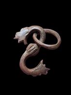 Viking periode Bronze Very Rare Fafnir Amulet Hanger (Zonder, Handtassen en Accessoires, Antieke sieraden