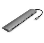 DrPhone USB C Hub - 11 in 1 met Gigabit Ethernet- 4K HDMI -, Computers en Software, Verzenden, Nieuw