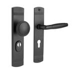 Retro buitendeurbeslag knop/klink PC72 zwart, Doe-het-zelf en Bouw, Ophalen of Verzenden, Nieuw, Overige materialen, Klink of Kruk