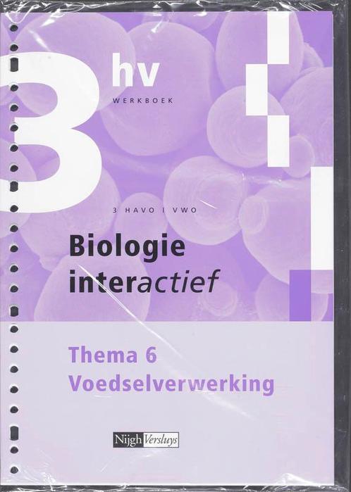 Biologie interactief havo vwo thema 6 voedselverwerking, Boeken, Schoolboeken, Nieuw, Verzenden