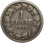 België. Leopold I. Franc 1833 - LOW MINTAGE - RARE, Postzegels en Munten, Munten | Nederland