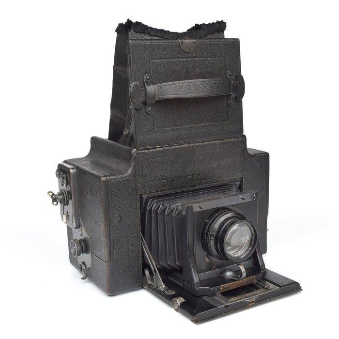 Graflex 3A Reflex camera met Bausch & Lomb - Zeiss Tessar, Audio, Tv en Foto, Fotocamera's Analoog
