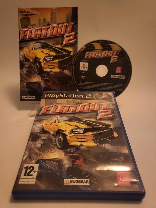 Flatout 2 Playstation 2, Games en Spelcomputers, Games | Sony PlayStation 2, Zo goed als nieuw, Ophalen of Verzenden