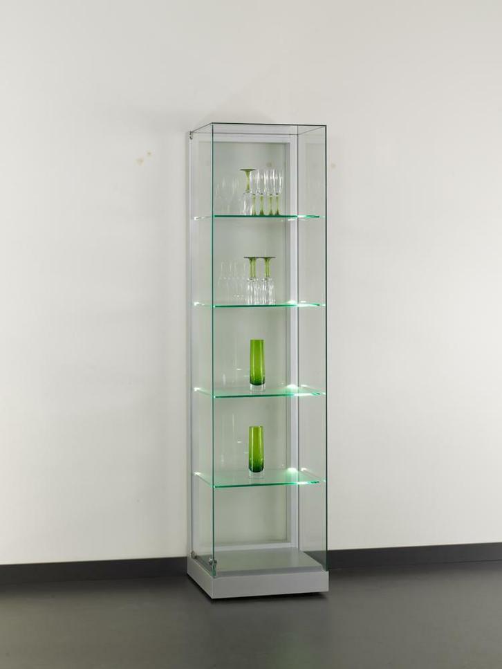 *TIP*  Special vitrinekast Base 48 cm zilver, Zakelijke goederen, Kantoor en Winkelinrichting | Winkel en Inventaris, Ophalen of Verzenden