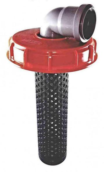 Couvercle IBC NW150 avec filtre et coude 50mm-90°, Verzenden, Beregening en Drainage