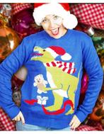 Foute Kerst trui met dinosaurus voor mannen en vrouwen, Ophalen of Verzenden, Nieuw