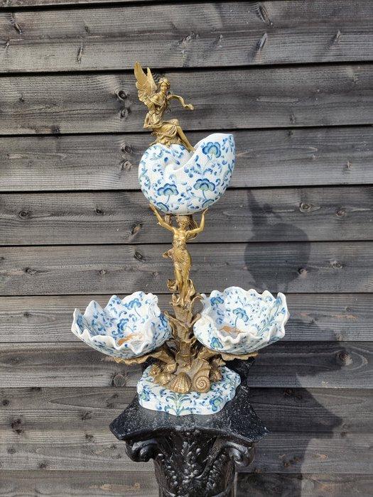 Decoratief ornament - BB 1887 - Frankrijk - XL centrumstuk, Antiquités & Art, Art | Objets design