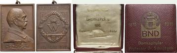 Bronze-plakette 1915 Koeln-freie Reichsstadt beschikbaar voor biedingen