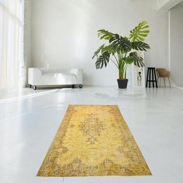 Geel vintage - Vloerkleed - 250 cm - 163 cm - met beschikbaar voor biedingen