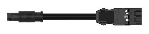 WAGO MIDI ECA Adapter Kabel 3x2.5mm 3M Zwart -, Doe-het-zelf en Bouw, Elektriciteit en Kabels, Verzenden