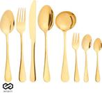 Tweedekans | Infinity Goods Bestekset - Goud - 39-Delig - 6, Ophalen of Verzenden, Nieuw