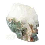 Mosagaat - Bergkristal geode schedel Nr 289 - 1051 gram, Verzenden
