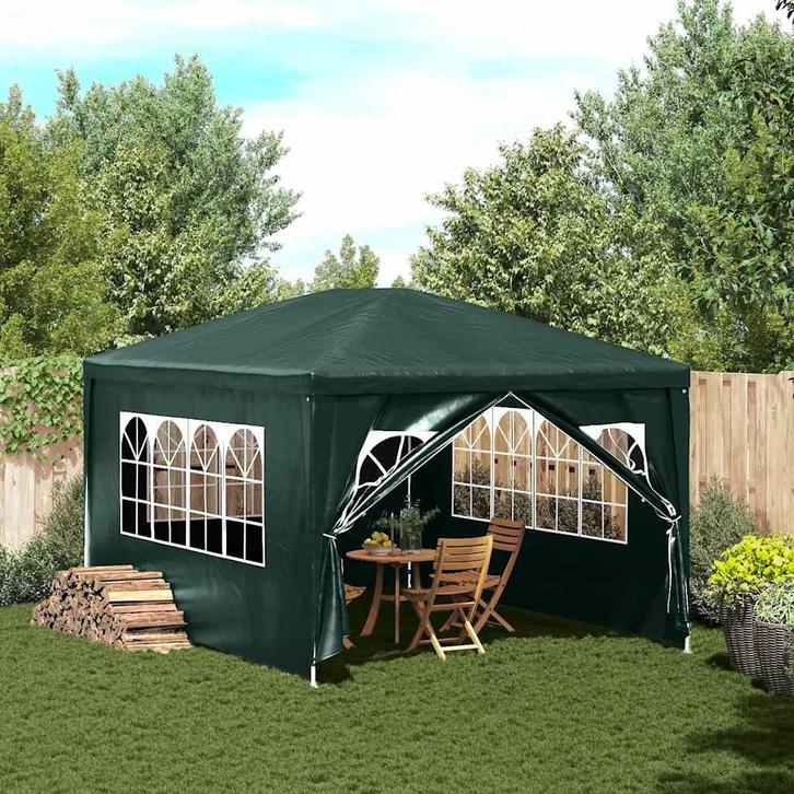 vidaXL Partytent 3x4 m groen, Tuin en Terras, Partytenten, Nieuw, Verzenden