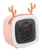 Mini heater met led verlichting en decoratie oortjes roze, Kinderen en Baby's, Kinderkamer | Inrichting en Decoratie, Nieuw, Overige typen