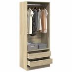 vidaXL Kledingkast 80x50x200 cm bewerkt hout sonoma, Huis en Inrichting, Kasten | Kleerkasten, Verzenden, Nieuw