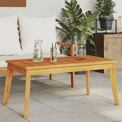 vidaXL Tuintafel 100x55x45 cm massief acaciahout, Tuin en Terras, Tuinsets en Loungesets, Nieuw, Verzenden