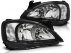 Koplampen OPEL CORSA C Zwart (00-06) - OP = OP - E-keurmerk, Verzenden, Nieuw, Universele onderdelen