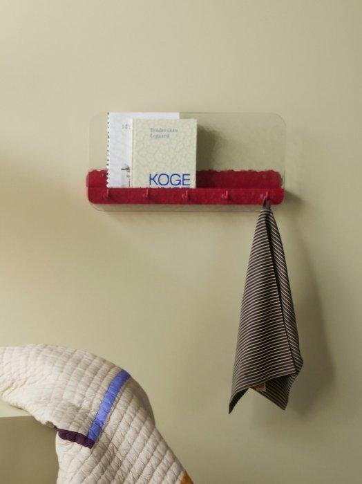 Hübsch Interior - Kapstok - Shack Shelf Rood - IJzer - No, Antiek en Kunst, Kunst | Designobjecten