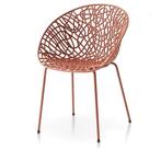 TM Modern Design Plastic Stoel Rood, Verzenden, Nieuw