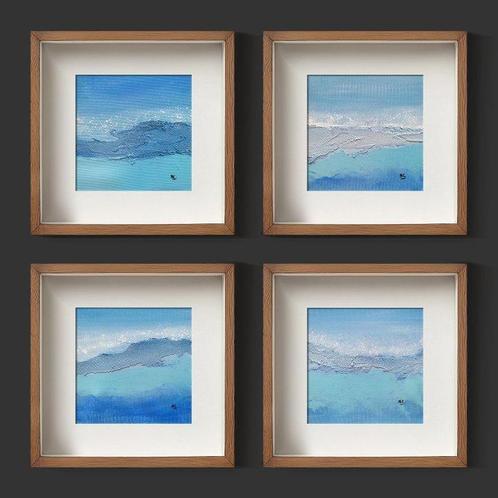 Noelia Correa Art - 4 Paintings Elveim, Antiek en Kunst, Kunst | Schilderijen | Modern