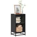 vidaXL Boekenkast 40x35x76 cm bewerkt hout zwart, Verzenden, Nieuw