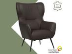 Leren fauteuil Flair - Toledo Espresso (bruin), Huis en Inrichting, Eigentijds, Modern, Retro, Romantisch, Nieuw, Ophalen of Verzenden
