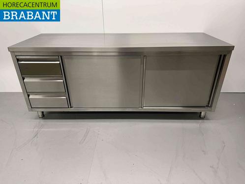 RVS Werkkast Premium-line Kast Werktafel 2 schuifdeuren en 3, Zakelijke goederen, Horeca | Meubilair en Inrichting, Ophalen of Verzenden