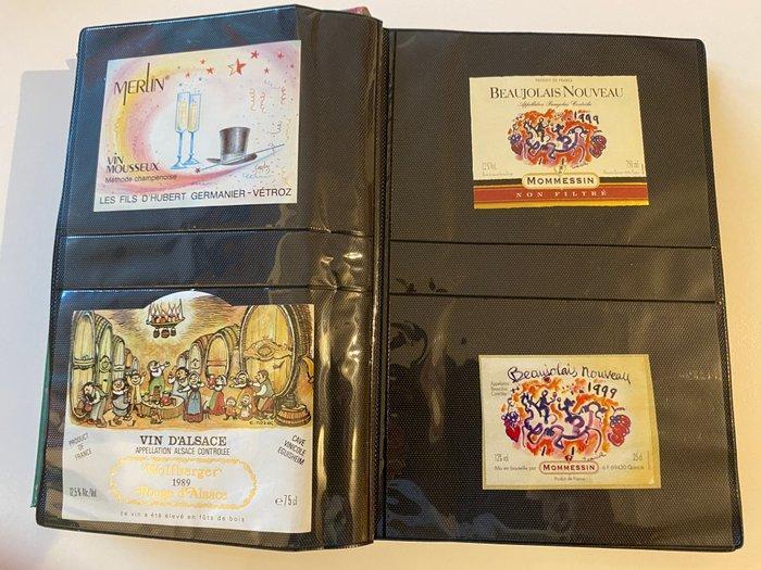 Collection thématique - Environ 1240 Étiquettes de vin dans, Antiquités & Art, Antiquités | Jouets