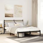 vidaXL Bedframe zonder matras metaal sonoma eikenkleurig, Huis en Inrichting, Slaapkamer | Bedden, Verzenden, Nieuw
