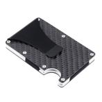 Aluminium Carbon Fiber Wallet - Portemonnee Portefeuille, Bijoux, Sacs & Beauté, Porte-monnaie & Portefeuilles, Verzenden