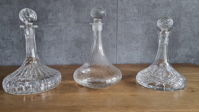 Carafe (3) - Cristal - Collection Scheepkaraf, Antiek en Kunst, Antiek | Meubels | Tafels
