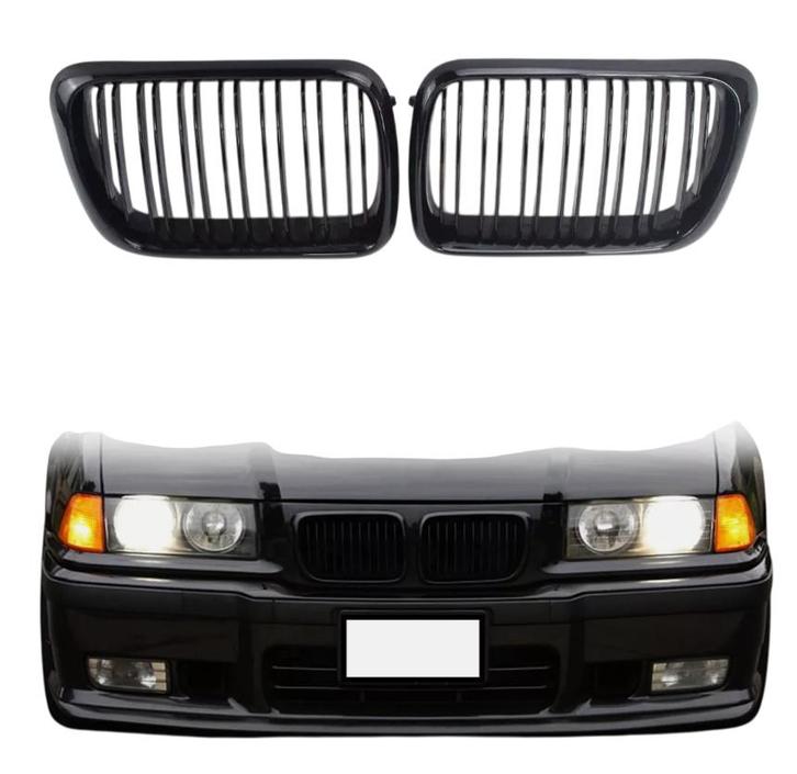 Grillen set | Nieren | BMW 3-series | E36 1997-1999 | Glanze, Auto-onderdelen, Carrosserie, Nieuw, BMW, Verzenden